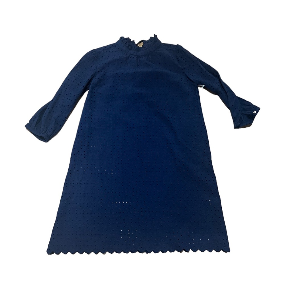 Trovata Birds of Paradis Navy Eyelet Dress Suze XS